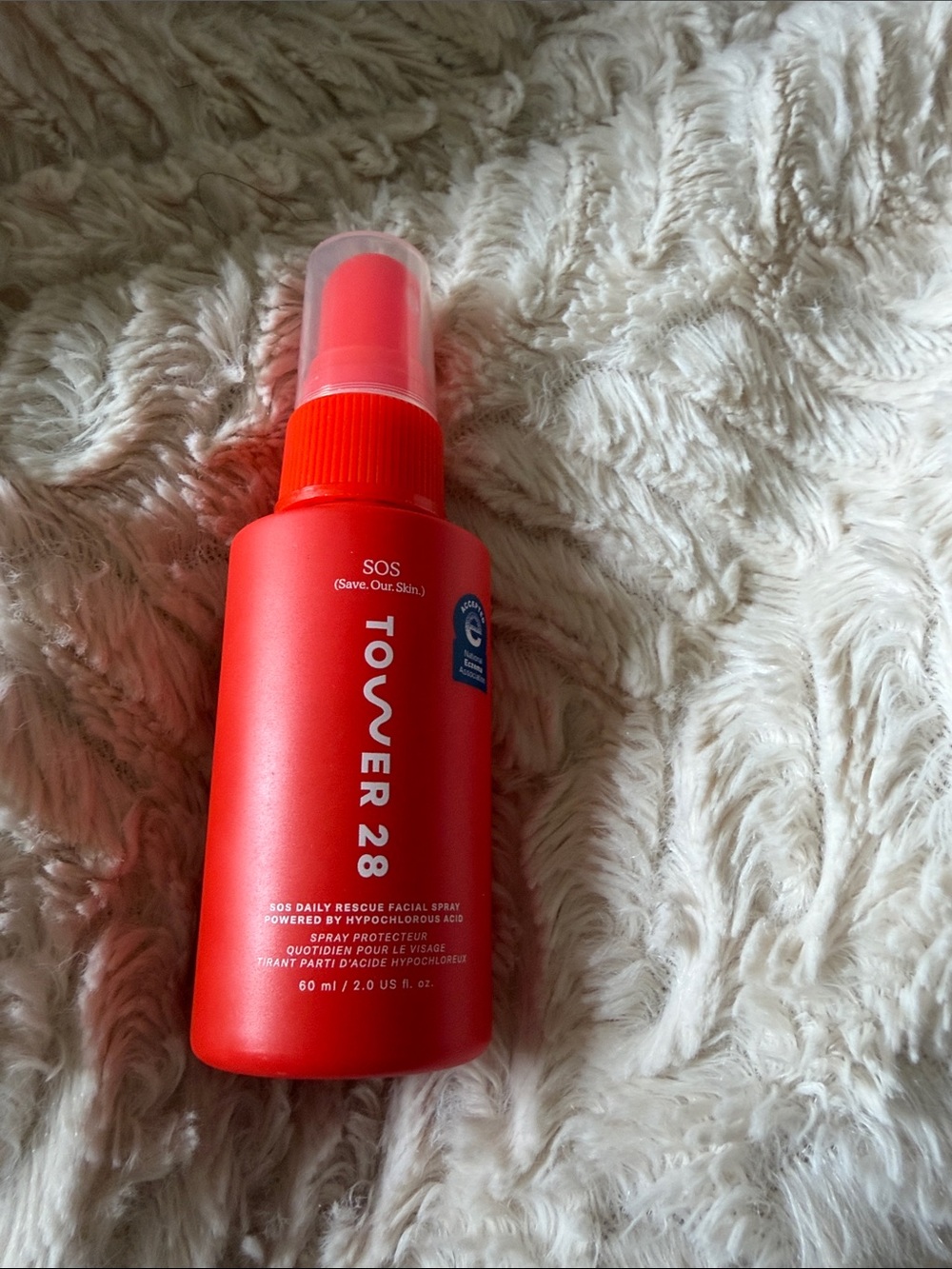 Tower 28 SOS Daily Rescue Facial Spray - Red with Clear Cap